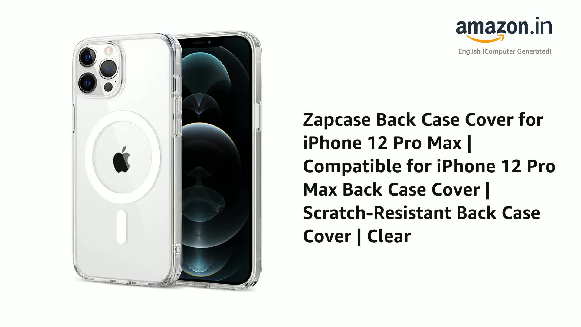 Zapcase Mobile Cover for iPhone 12 Pro Max (Thermoplastic
